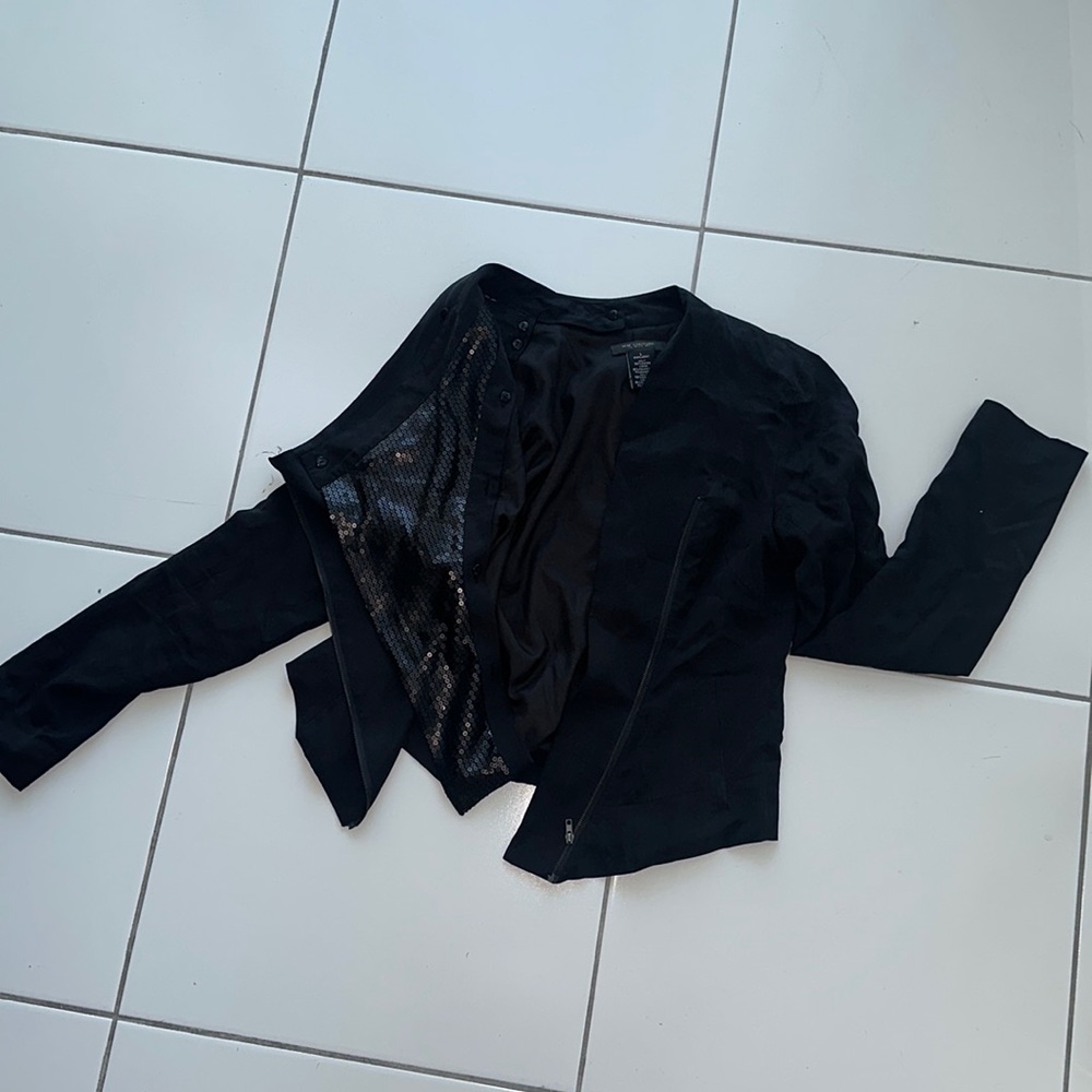 Black Jacket With Black Sequin Lining. - image 2